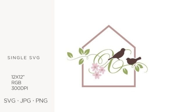 Birds Floral House Letter X: A Versatile Design Asset