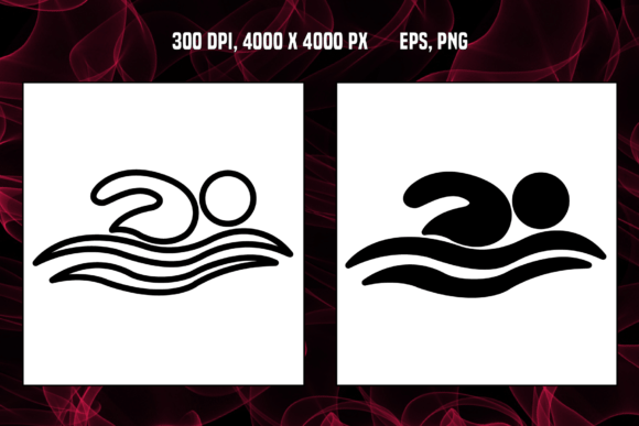 Swimming Icons: Essential Web Design Assets