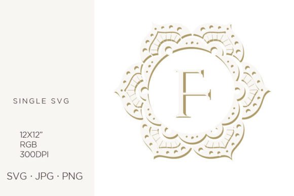 Unlocking Creative Potential with the F Letter Inside Floral Mandala Frame