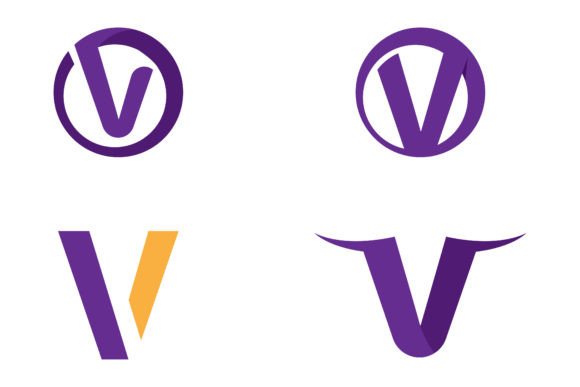V Letter Logo Design: Modern Vector Branding