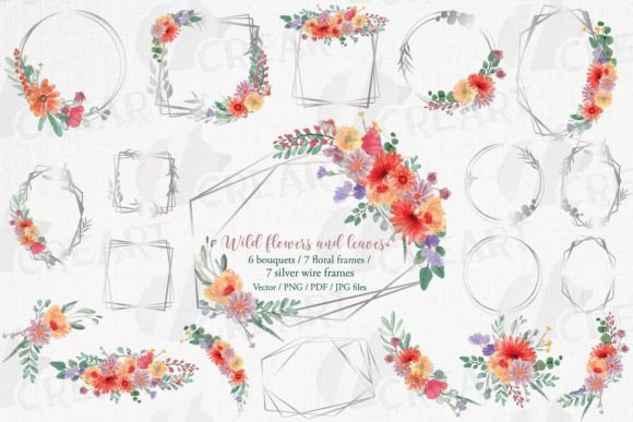 Wild Flowers Geometric Silver Frames: A Design Resource Evaluation